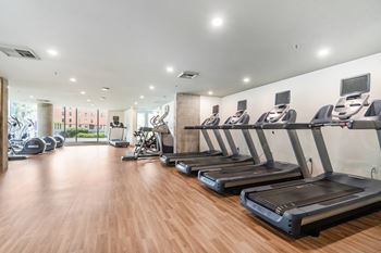 Fitness center with cardio equipment